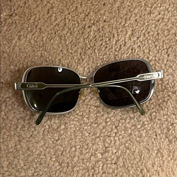 Chloe Y2K Metal Frame Oversized Women’s Sunglasses - Picture 2 of 7